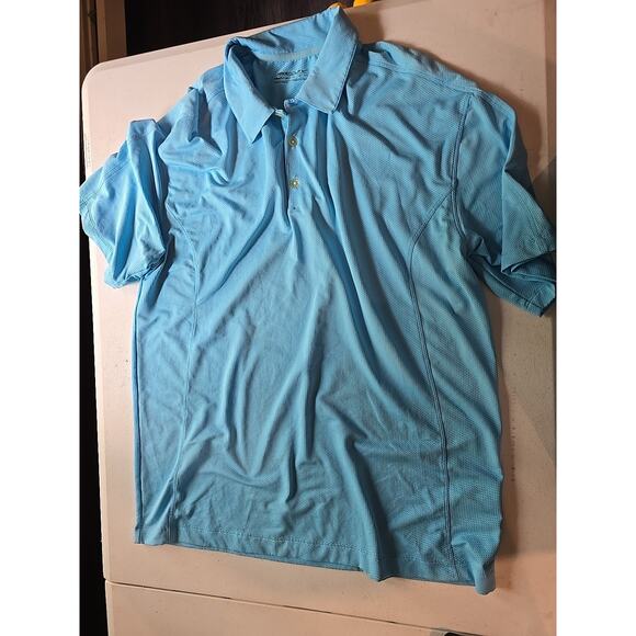 Nike Other - Nike Golf Polo Men's Large Navy Blue Short Sleeve Three‎ Button NWT